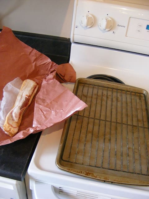 bacon-near-oven