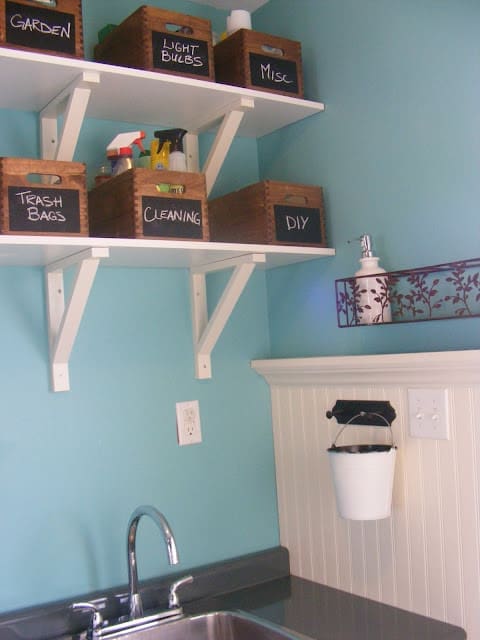 teal-laundry-room-shelving